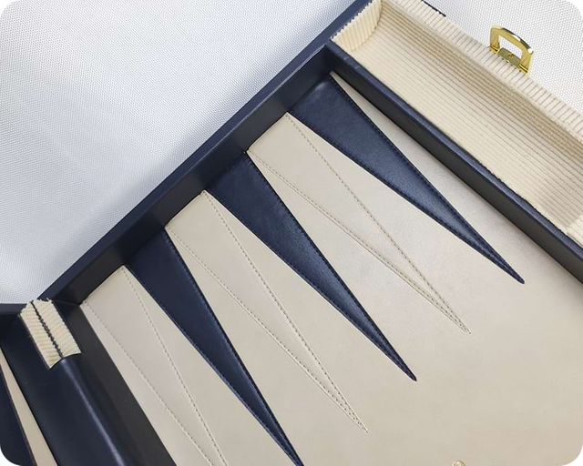 stitching backgammon set