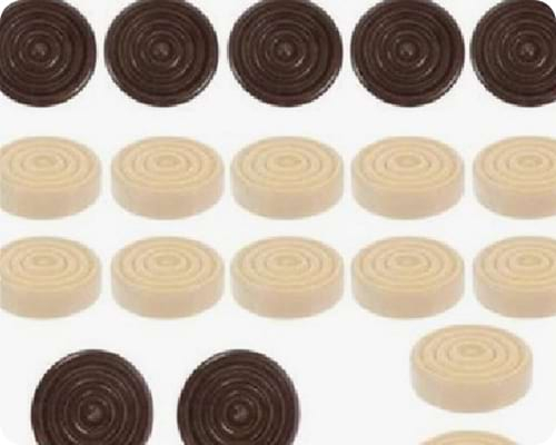 custom backgammon set with wooden checker