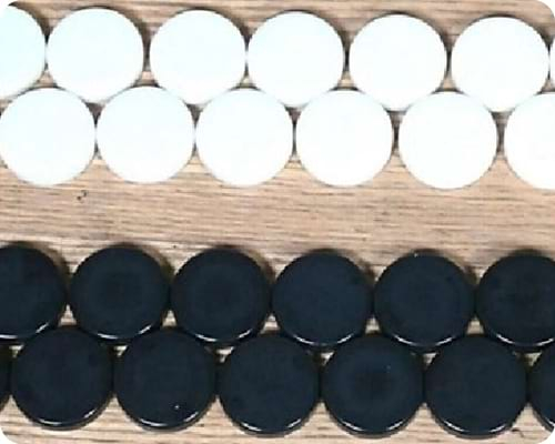 custom backgammon set with acrylic checker