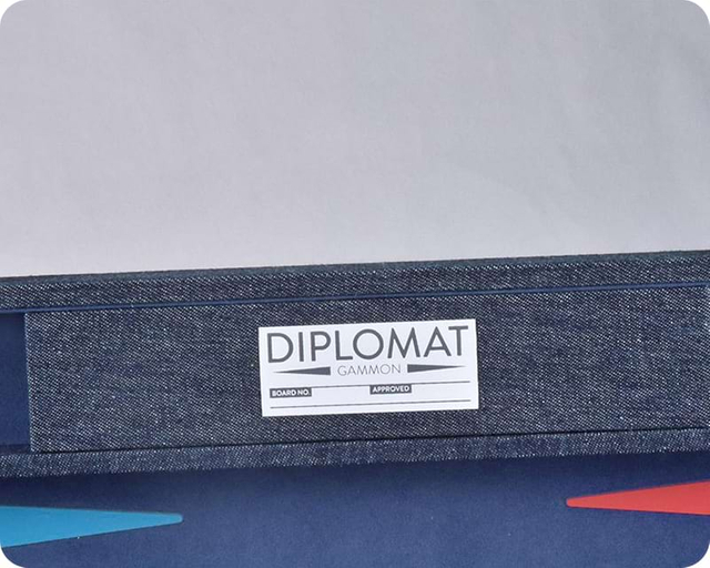 custom backgammon set with Logo process