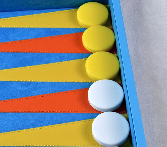 PU Leather Textile Backgammon Set PU Leather Textile Backgammon Set
