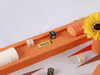 20 INCHES PROFESSIONAL BACKGAMMON SET IN ORANGE