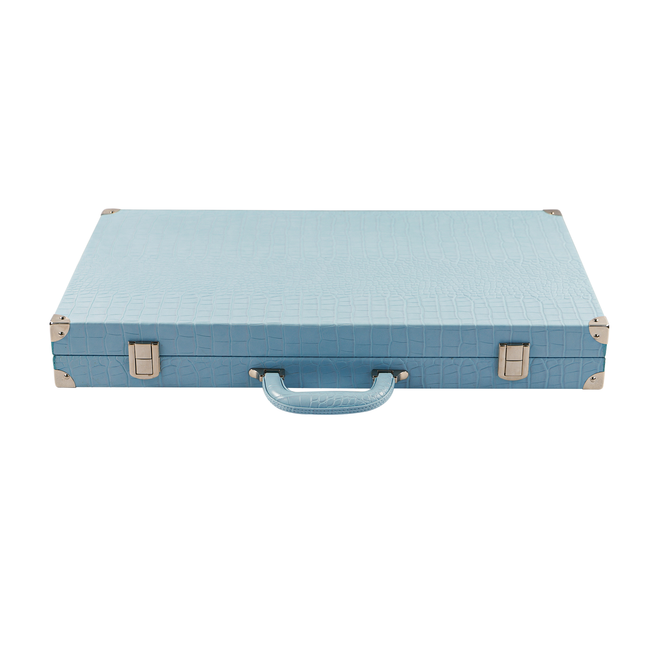 Backgammon Set with Premium Checkers And Dice Leather Folding Backgammon Board