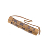 Leather Roll Up Chess Set with Wooden Chips and Carrying Strap