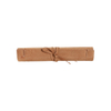 Microfiber Brown Leather Backgammon Roll Up Set