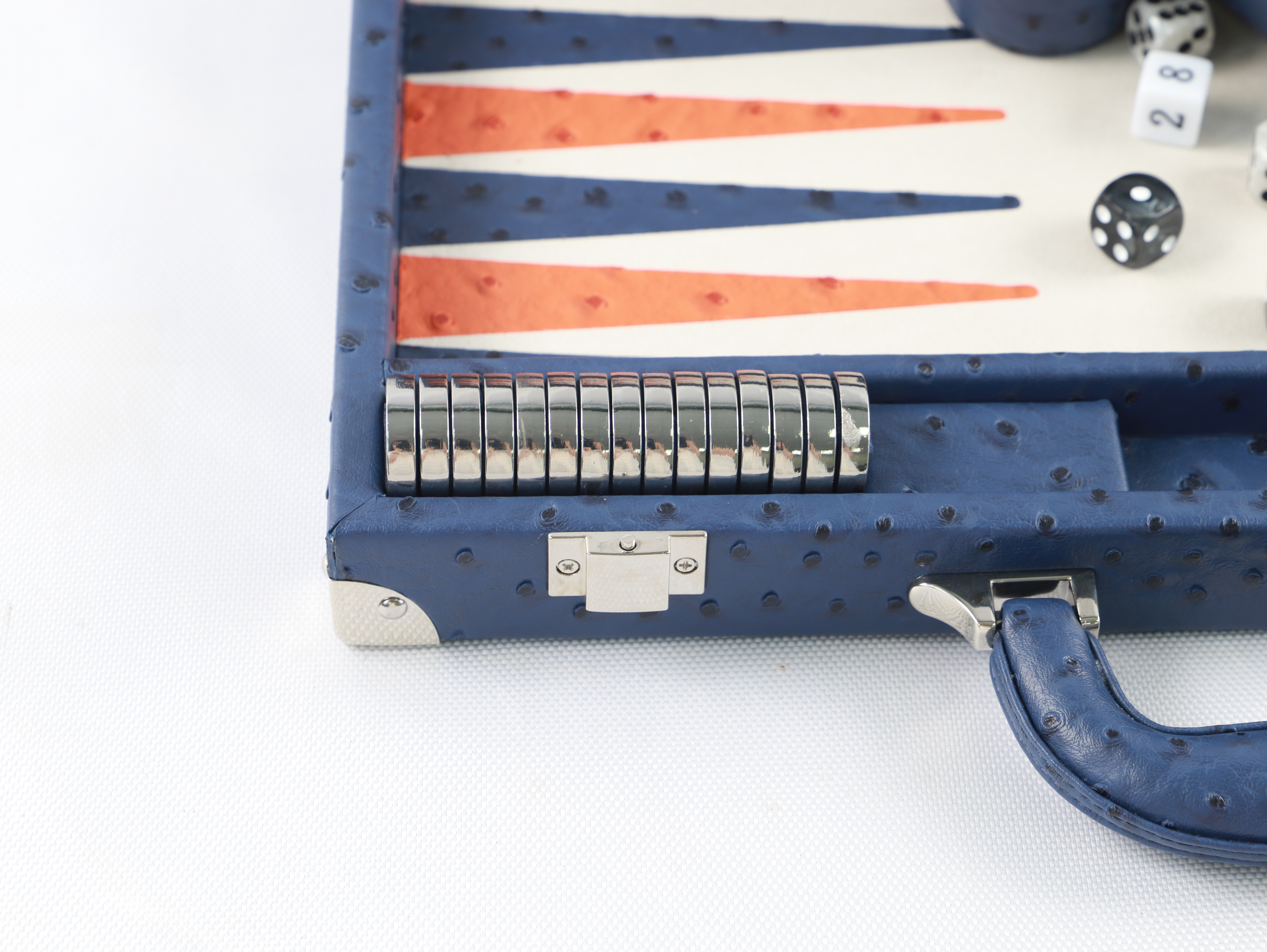 Travel Leatherette Case Backgammon Board Magnetic Checkers Classic Storage Board Game Set Backgammon