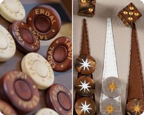 custom backgammon set material
