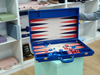Classic Leather Suitcase Style Backgammon Set with Smooth Playing Surface Professional Wholesale Game Case - 21Inch