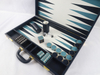 NEW Backgammon With Metal Ring Checkers