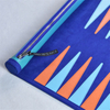 Luxury Leather Backgammon Roll Up with Acrylic Checkers