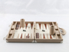  Custom Adult Backgammon Travel Set Leather Case with Portable Board And Playing Chips