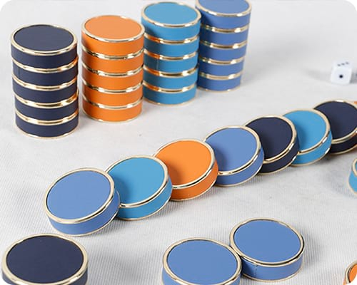 Custom Backgammon Game Pieces