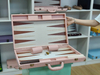Luxury Customizable Backgammon with Full Accessories and Comfortable Handle Premium Tournament Set Wholesale - 23 Inch