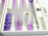2025 newly designed backgammon board draws inspiration from the creamy hue of ostrich-patterned vegan leather.