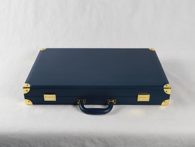 NEW Backgammon With Metal Ring Checkers