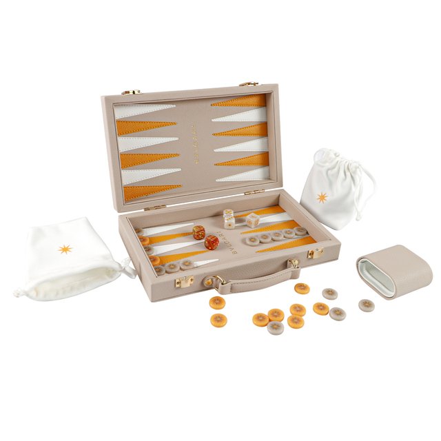 PREMIUM COPORATE GIFTS BACKGAMMON BRANDED IN BULGARI