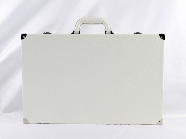 2025 newly designed backgammon board draws inspiration from the creamy hue of ostrich-patterned vegan leather.