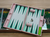 Handmade Pink Backgammon Set with Green Board Custom Gift & Private Label Supplier