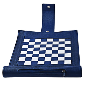 Premium Leather Roll Up Chess Set with Metal Chips