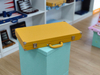Handcrafted High-End Yellow Leather Backgammon Set Luxury Folding Board for Wholesale & Custom Gifts