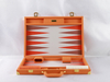 20 INCHES PROFESSIONAL BACKGAMMON SET IN ORANGE