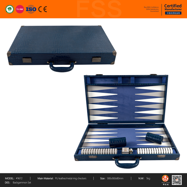 Professional Backgammon Sized in 23 Inches Board Game Set High Quality