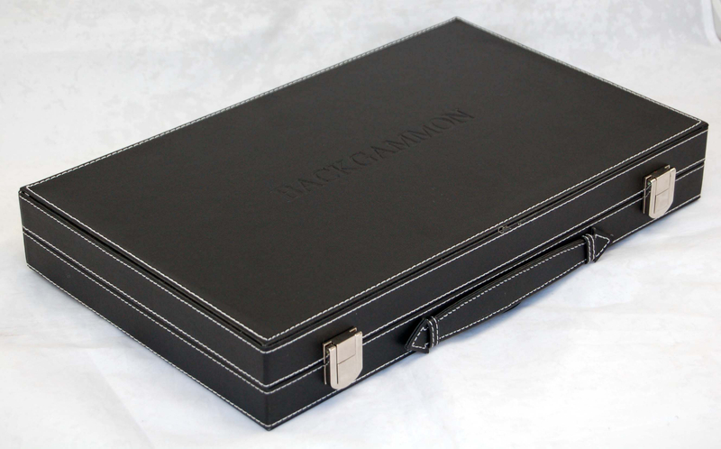 Leather Backgammon with Paper Printed Gift Box