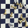 Premium Leather Roll Up Chess Set with Metal Chips