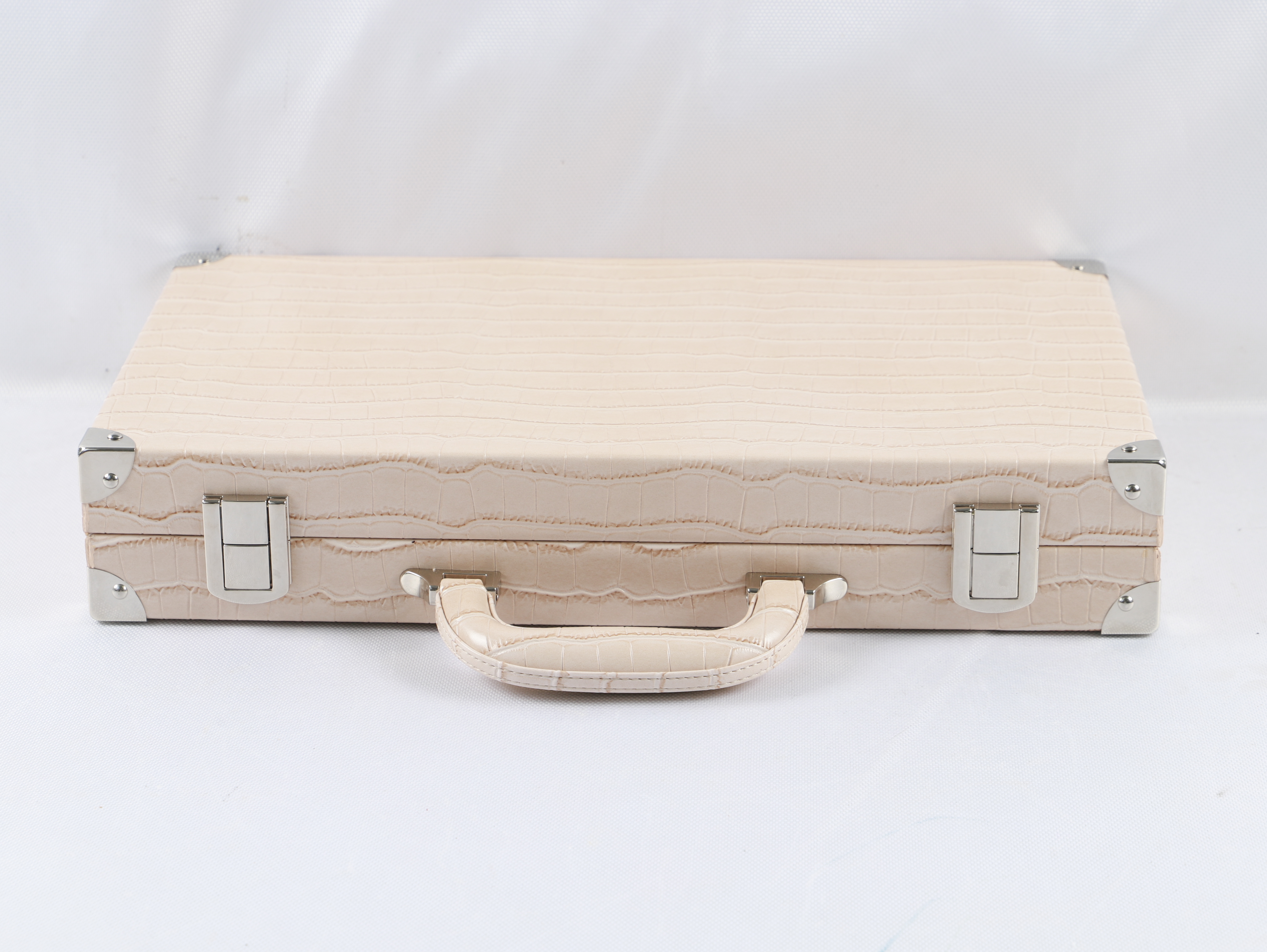 2025 New Luxury Design Customizable Leather Backgammon Set Folding Backgammon Set