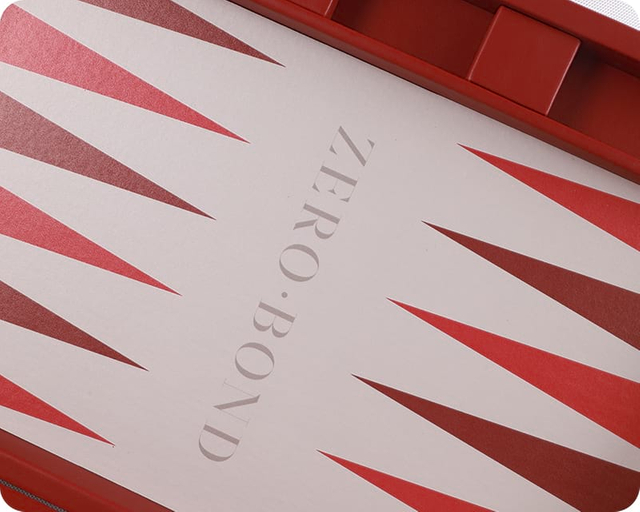 custom backgammon set with Logo process