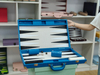 Handmade Luxury Crocodile Pattern Leather Backgammon Set Professional Folding Portable Board Game Case