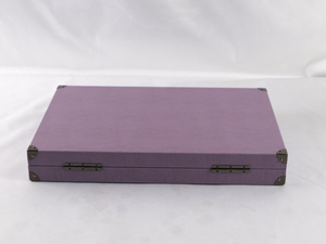 Classic Backgammon Set with Gun Colour Metail Fittings in Professional Size