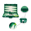 Custom Adult Backgammon Travel Set Leather Case with Portable Board And Playing Chips