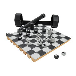 Portable Beech Wood Leather Checkers Travel Game Backgammon Roll Up Set 