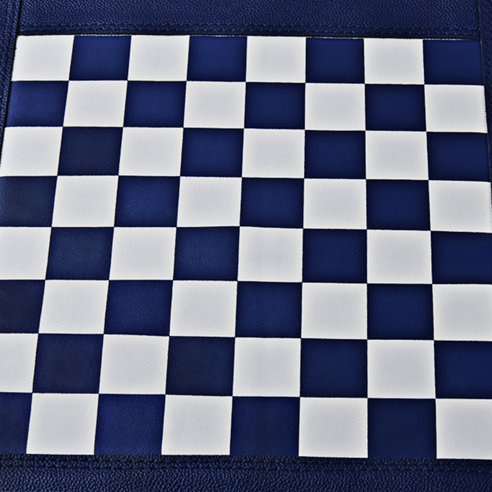 IMITATION LEATHER CHESS SET IN ROLL UP STYLE 9127