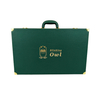 Custom Logo Luxury Green Leather Backgammon Set