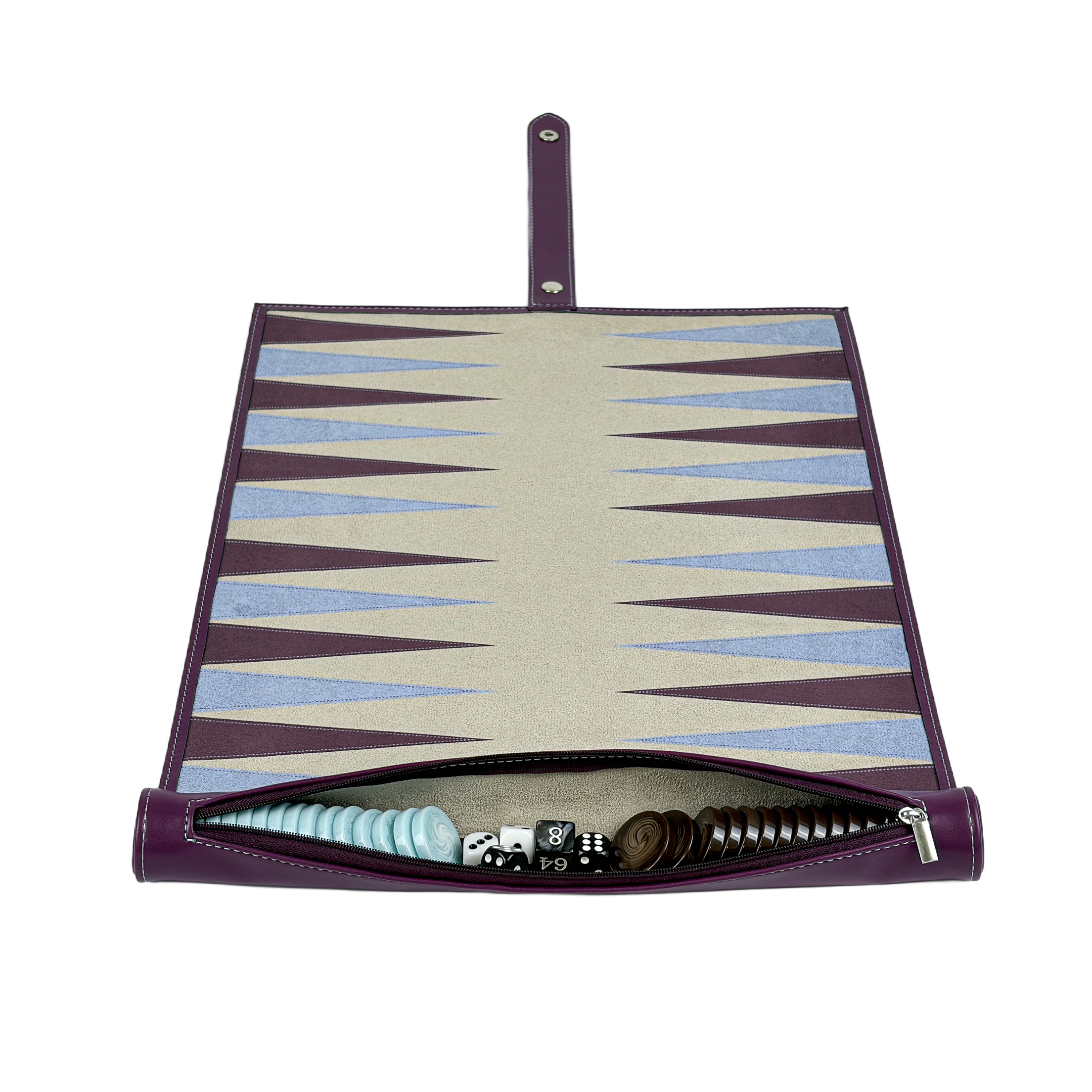 Portable Rollable Backgammon Travel Set