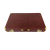 Luxury Croc-Embossed PU Leather Backgammon Set with Velvet Interior
