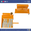 Vibrant Orange Travel Roll-Up Backgammon Kit | Complete 3-Piece PU Leather Gift Set