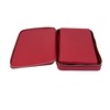 Travel PU Leather Backgammon Set With Zipper Case