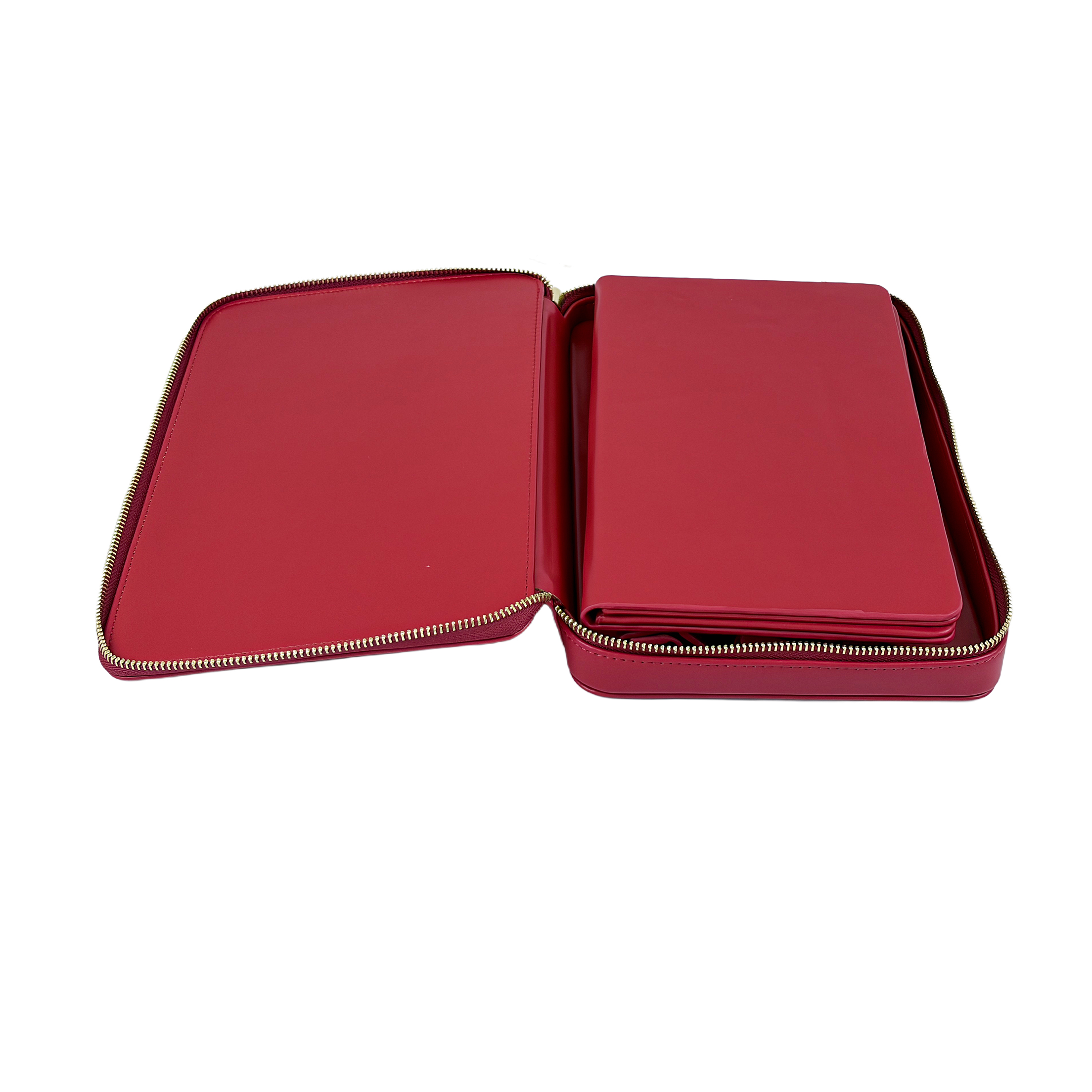 Travel PU Leather Backgammon Set With Zipper Case